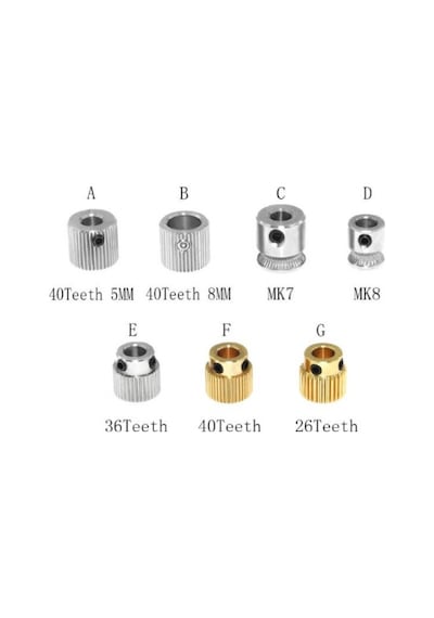 3d Yazıcı Ekstrüzyon Dişlisi Tip-b X 1 Adet Rf185