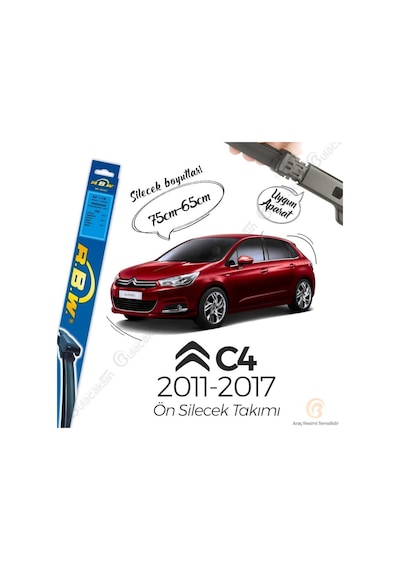 RBW Citroen C4 2011 - 2016 Ön Muz Silecek Takım