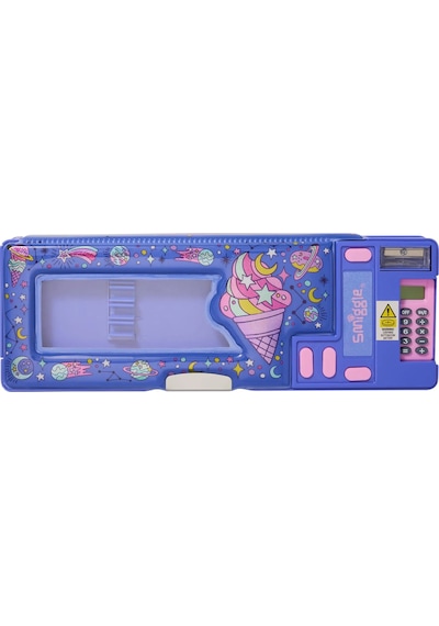 Smiggle - Epic Hesap Makineli Otomatik Kalem Kutusu Desenli
