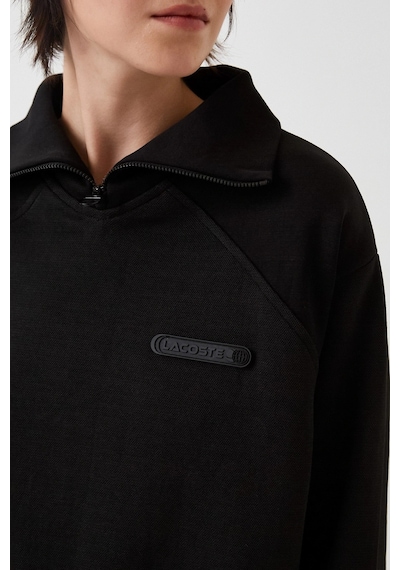 Lacoste Olympic Women's Half Zip Stand Up Collar Sweatshirt Kadın Yarım Fermuar Dik Yaka Sweatshirt Siyah Siyah Lacoste Olympic Women's Half Zip Stand Up Collar Sweatshirt Kadın Yarım Fermuar Dik Yaka Sweatshirt Siyah Siyah