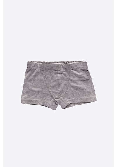 Malabadi Erkek Çocuk Gri 8'li Paket Pamuk Elastan Boxer 8m209