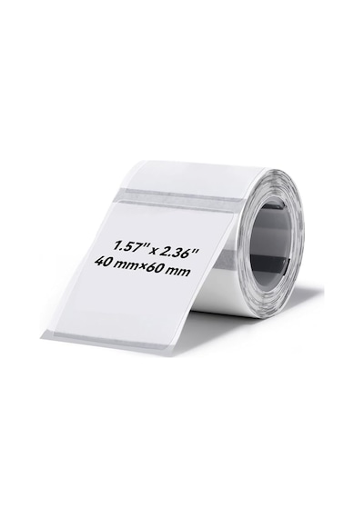 Nıımbot T40 Etiket 40mm X 60mm 125 Adet Şeffaf B1,b21s,b3s