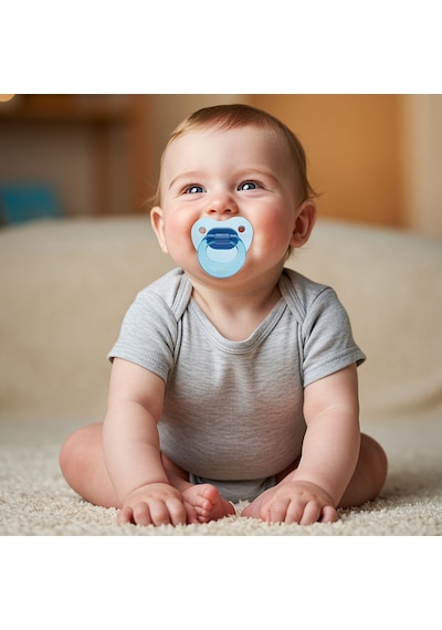Wee Baby Akide Damaklı Emzik No:1 Mavi 0-6 Ay
