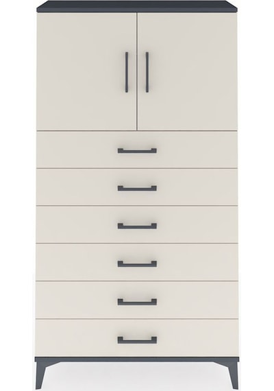 Arges Dolap 2 Raflı 6 Çekmeceli 2 Kapaklı 88x30x163 Antrasit-aytaşı Antrasit Arges Dolap 2 Raflı 6 Çekmeceli 2 Kapaklı 88x30x163 Antrasit-aytaşı Antrasit