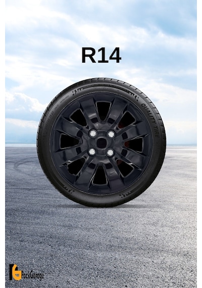 Renault Vel Satis 14'' İnç Jant Kapağı 4 Adet Siyah S101