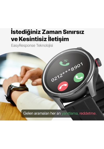 Ttec Tempus 35 MM TFT Ekranlı Yuvarlak Metal Kasa Akıllı Saat