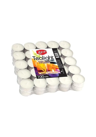 Tea Light Mum - 100 Adet Çok Renkli