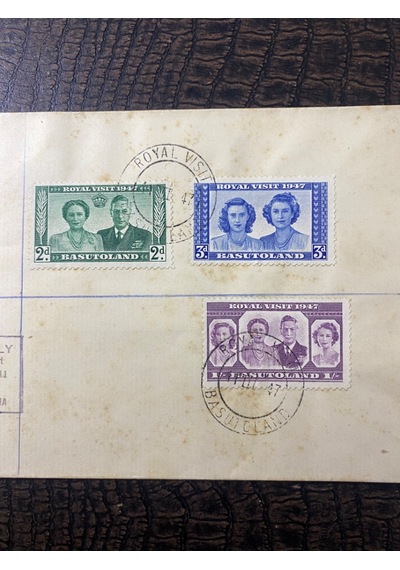 1947 Kraliyet Ziyareti İngiliz Sömürge Tam Seri Pulları Ve Özel Gün Damgalı Royal Visit 1947 Fdc