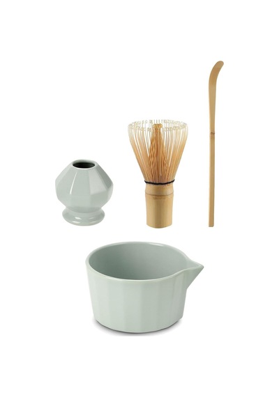 4lü Matcha Set Kase Kaşık Whisk Tutucu Bambu Whisk Çırpıcı Ve Bambu Kaşık Mt248 çok renkli
