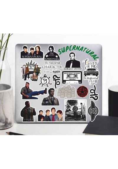 Süpernatural Seri 3 Sticker Seti Laptop Ajanda Pc Tablet Telefon Defter Etiket Bullet Journal Diğer