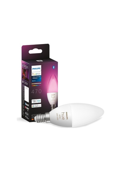 Philips Hue 5.3w Renkli Akıllı B39 E14 Led Ampul, Bluetooth Özellikli Genel