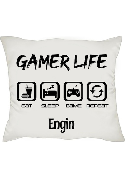 Gamer Life Isimli Kişiye Özel Oyuncu Hediye Seti