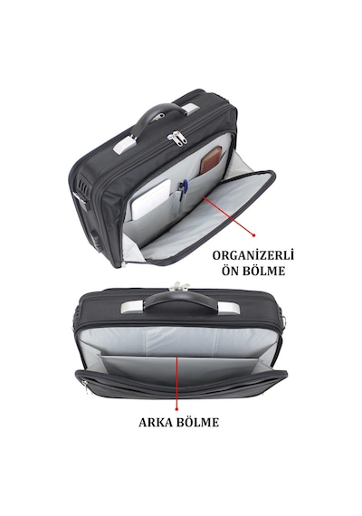 Unisex 17.3" Siyah Çelik Kasalı Laptop Evrak Notebook Bilgisayar