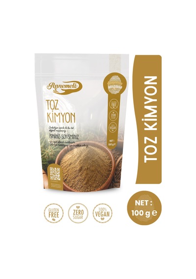 Toz Kimyon 100 Gr İnce Öğütülmüş Kimyon Baharatı, Yoğun Aromalı, Köfte, Et Ve Yemekler İçin
