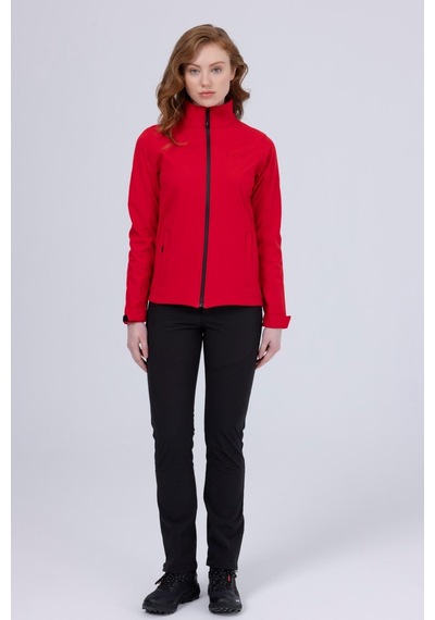 2as Bianca İnce Softshell Kadın Ceket Kırmızı 001
