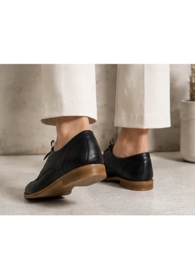 N Napa Shoe Np.7012.siyah Deri Ayakkabı