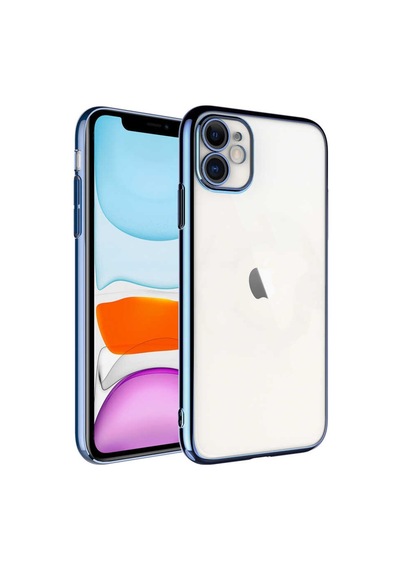 Apple Uyumlu iPhone 11 Kilif Sert Pc Renkli Çerçeveli Zore Riksos Kapak 563311043