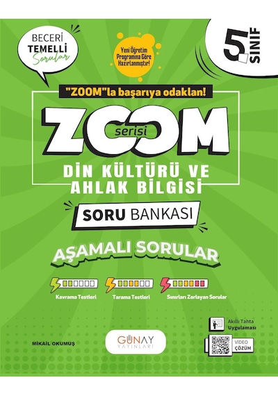 Günay Yayınları 5. Sınıf Din Kültürü Ve Ahlak Bilgisi Zoom Soru Bankası