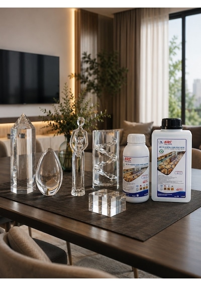 Arc 150 Ultra Şeffaf Döküm Tipi Kristal Clear Epoksi 1.5 Kg Set