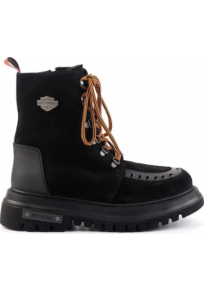 Bambi Black Hakiki Deri Erkek Bot & Bootie Hd1777061902 Black