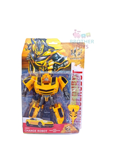 Transformer Bumble Bee Robota Dönüşen Oyuncak Robot Araba Sarı