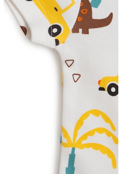 HelloBaby Yenidoğan Tshirt-Patiksiz Alt 2li Takım Erkek Bebek Yeşil