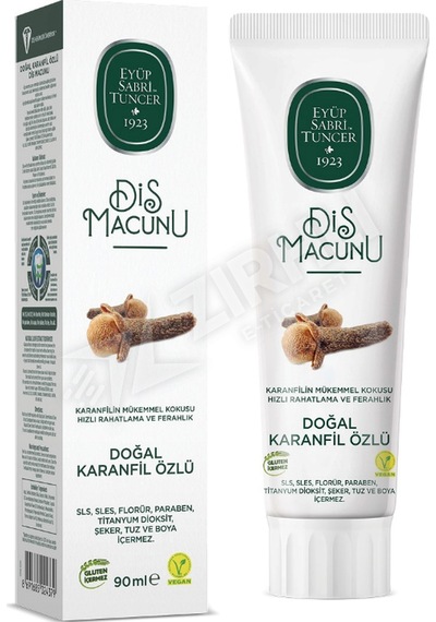 2 Adet Eyüp Sabri Tuncer Doğal Karanfil Özlü Diş Macunu 90 Ml - Yeni