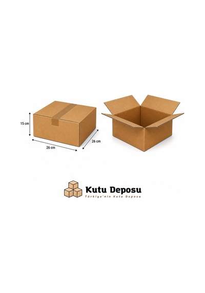 26x26x15 Cm E-ticaret Ve Kargo Kutusu 10 Adet