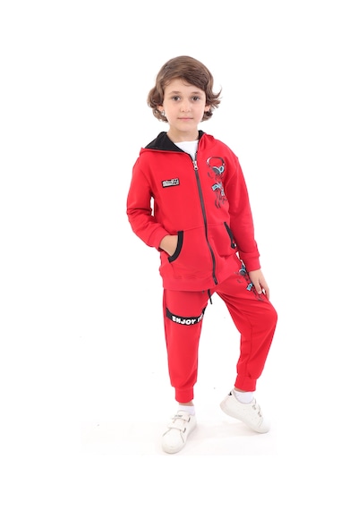 Toontoy Kids Toontoy Erkek Çocuk Baskılı Eşofman Takım Kırmızı Toontoy Kids Toontoy Erkek Çocuk Baskılı Eşofman Takım Kırmızı