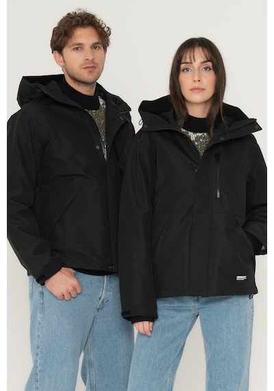 Jack & Jones Suya Dayanıklı Kapüşonlu Mont 12238882 Black Siyah