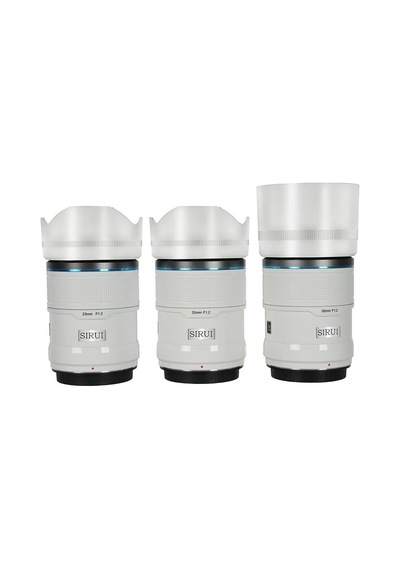 Sirui Sniper 23mm, 33mm & 56mm F1.2 Lens Kiti X Mount, Beyaz