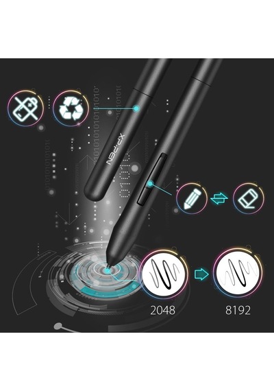 Xp-pen G430s - Grafik Tablet, Pasif Kapasitif Kalem 8192 Seviyeler, Boyutu 4 X 3 İnç, Osu Çizim İmza Oynamak İçin