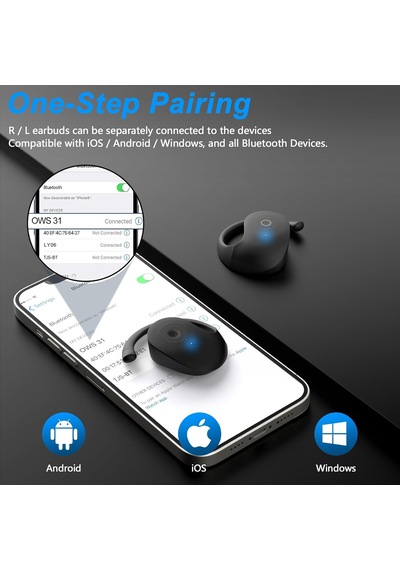 Kablosuz Kulaklıklar Kulak Tomurcukları Üzerinden Bluetooth Kulaklıklar Sürüş Egzersizi İçin Hava İletim Kulakl