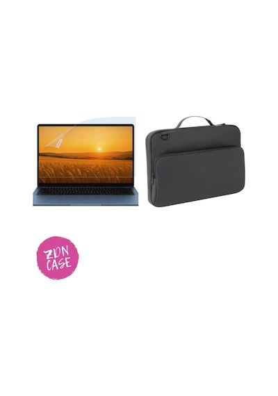 Huawei Matebook 16s 16" Omuz Askılı Laptop Çantası Ve Ekran Koruyucu Siyah