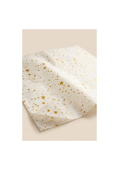 Yıldız Desenli Pelur Kağıdı, 50x70 Cm Boyutunda 10 Adet