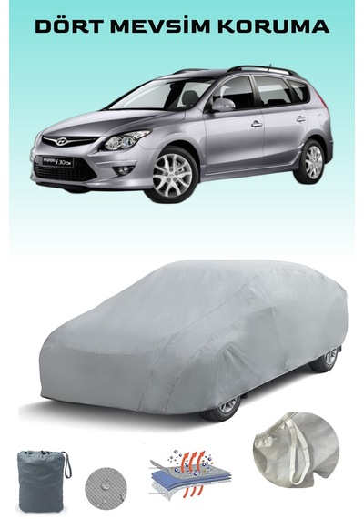 Hyundai I30 Uyumlu Araba Brandası, Oto Branda, Araba Çadırı, Su-güneş Geçirmez Gri