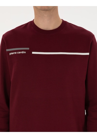 Pierre Cardin Erkek Bordo Sweatshirt 50317675-vr014 Bordo