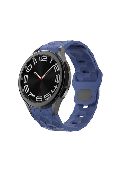 Galaxy Uyumlu Watch 6 44mm Krd-116 20mm Futbol Desenli Spor Tasarımlı Silikon Kordon