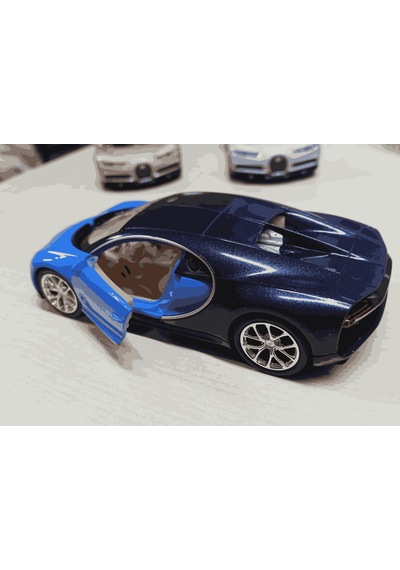 Oyuncak Metal Model Araba 1/36 Çek Bırak Bugatti Chiron Mavi
