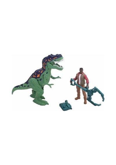 Sunman Oyuncak Oyun Set Dıno Valley Dınodanger 1fgr./1dinozor 2a. - Yeşil Standart
