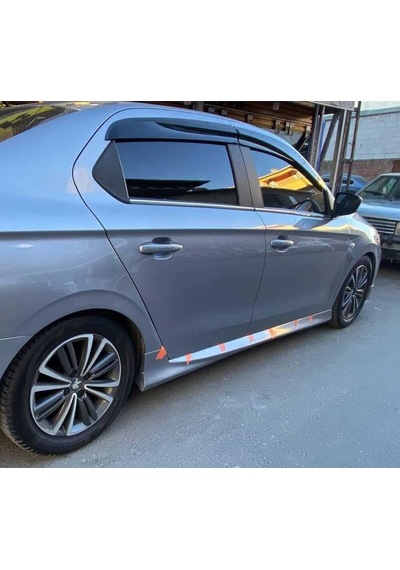 Peugeot 301 Yan Marşpiyel Seti Plastik 2 Adet Mat Siyah 2012 Ve Üzeri Karlık+ek+bodykit