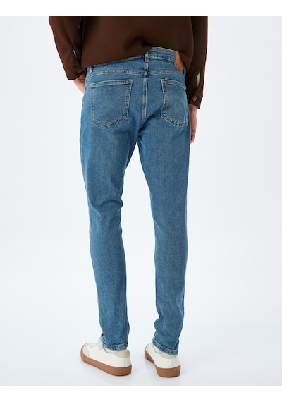 Koton Super Skinny Fit Kot Pantolon - Justin Jean Orta İndigo 5wam40007nd İndigo
