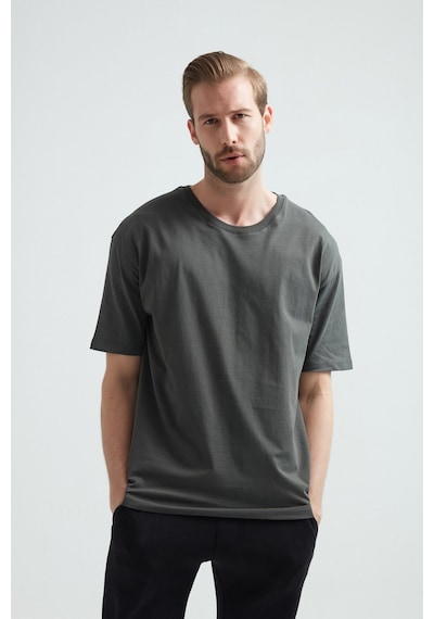 Weweus Haki Oversize Erkek Tişört 1023 Haki