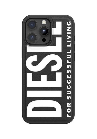 Diesel Apple iPhone 16 Pro Max Uyumlu Magsafe Destekli Core Kalıplı Kılıf - Siyah/beyaz