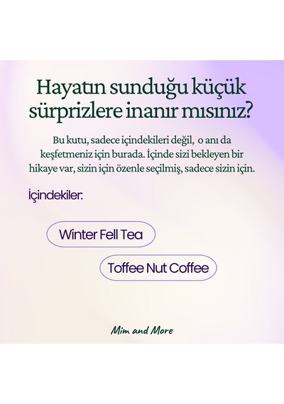 Cozy Hediye Kutusu Winter Fell Tea, Toffee Nut Coffee Huzur S
