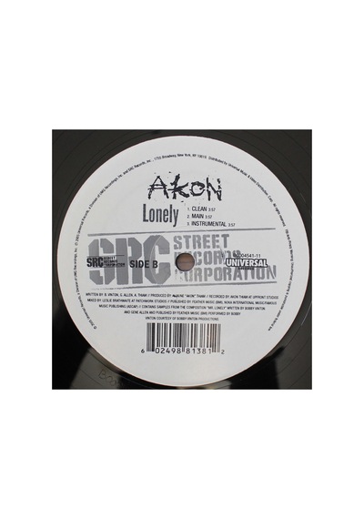 Akon - Lonely 33'lük Hiphop & Rap Plak