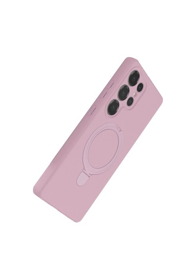Galaxy S23 Ultra Regal Magsafe Standlı Kapak - Açık Pembe