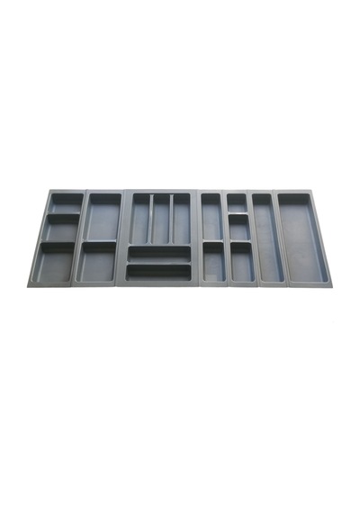 Mutfak, Modüler Kaşıklık Seti, Antrasit, 104 x 48 cm (Enden-Boydan 3,5 cm Kesilebilir)