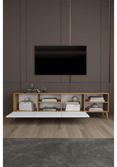 Lüks Yemek Odası Takımı 3 Parça %100 Mdf Konsol Yemek Masası Tv Ünitesi Yt02 Beyaz - Karına Lüks Yemek Odası Takımı 3 Parça %100 Mdf Konsol Yemek Masası Tv Ünitesi Yt02 Beyaz - Karına