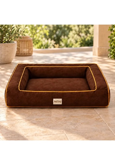 Kedi Köpek Yatağı Sofa Bed - Kiremit Kahve